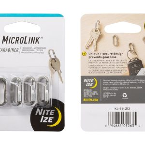Microlink Karabijnhaak 4-Pack
